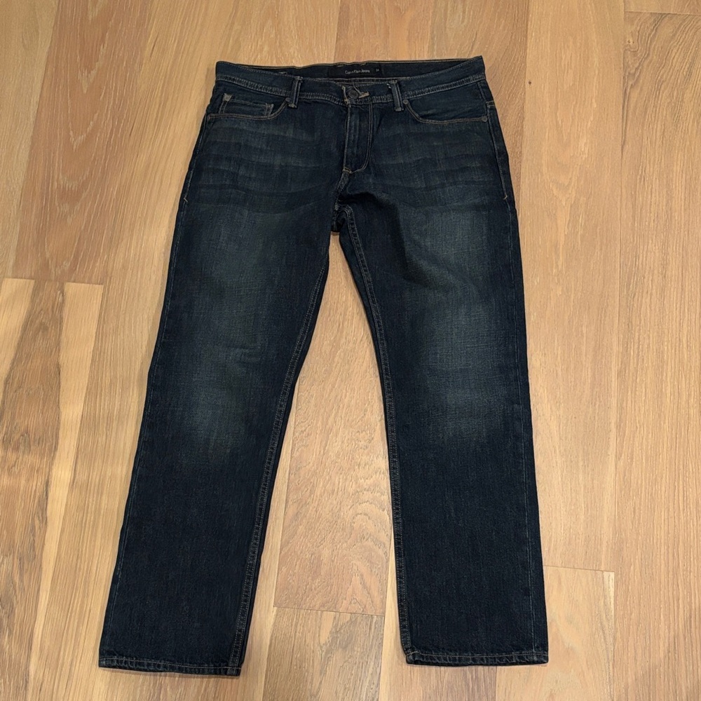 Calvin Klein Jeans Men's Deep Indigo Straight Jeans